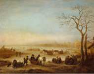 Ostade Isaak van Frozen Lake - Hermitage